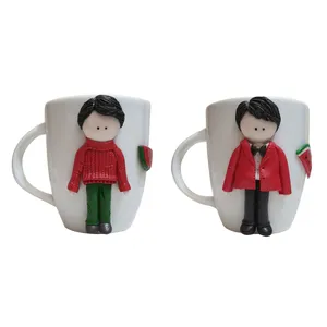 ماگ سرامیکی مدل عروسکی یلدا کد C-412 مجموعه 2 عددی