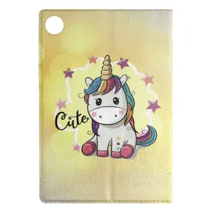 کیف کلاسوری طرح یونیکورن مدل Uni-205 مناسب برای تبلت سامسونگ Galaxy Tab A8 10.5 / X200 / X205