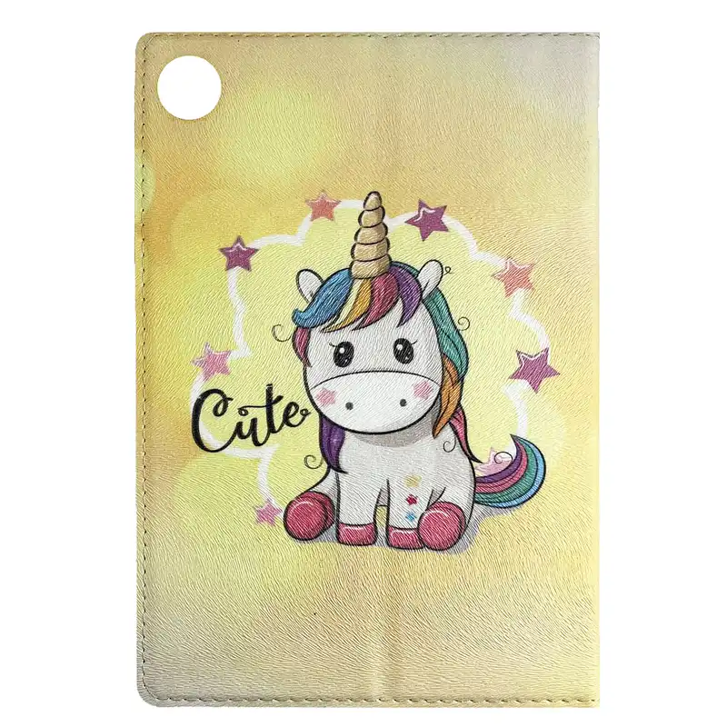 کیف کلاسوری طرح یونیکورن مدل Uni-205 مناسب برای تبلت سامسونگ Galaxy Tab A8 10.5 / X200 / X205