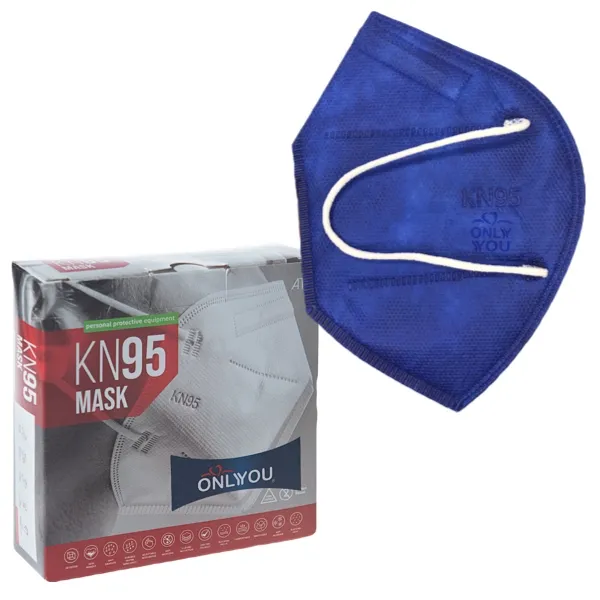ماسک تنفسی اونلی یو مدل 5 لایه KN95Blu-584 بسته 10 عددی