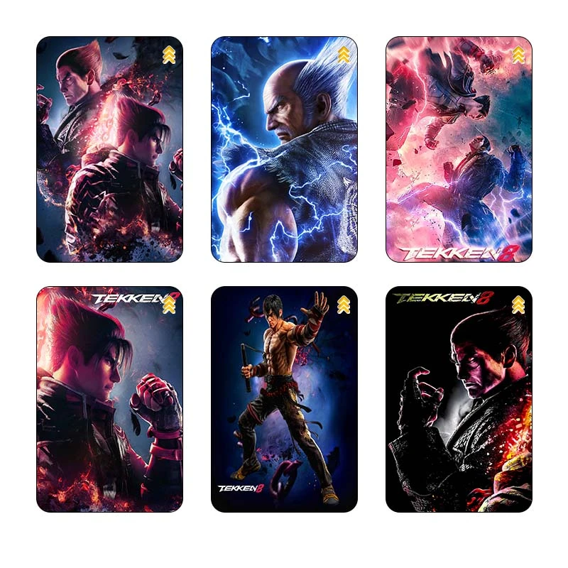 استيکر کارت کارنيکا طرح تیکن Tekken کد 54132 مجموعه 6 عددی