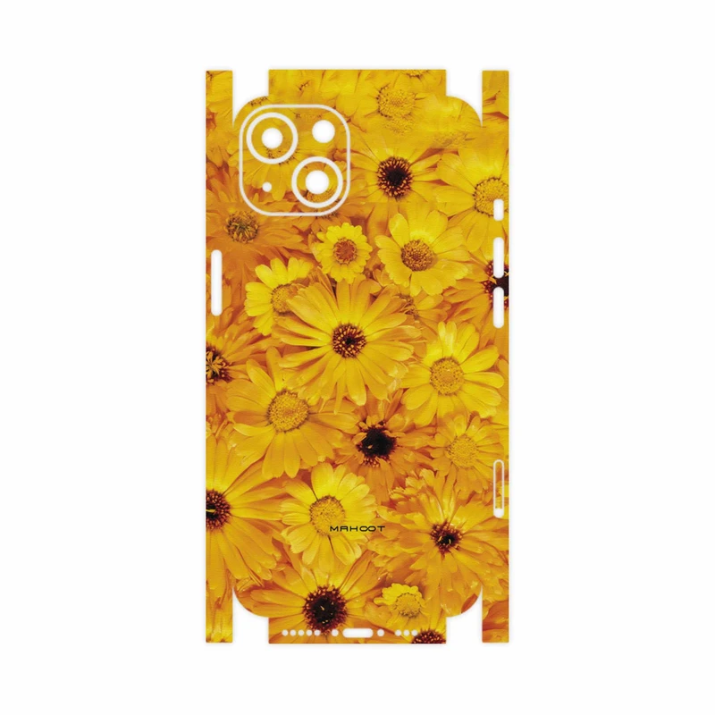 برچسب پوششی ماهوت مدل Yellow-Flower-FullSkin مناسب برای گوشی موبایل اپل iPhone 13