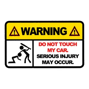 برچسب خودرو مدل warning کد 102