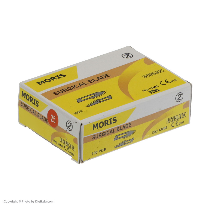 تیغ جراحی موریس سایز 25 بسته 100 عددی