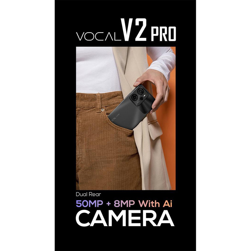 گوشی موبایل وکال مدل V2 Pro 5G دو سیم‌کارت ظرفیت 128 گیگابایت و رم 4 گیگابایت