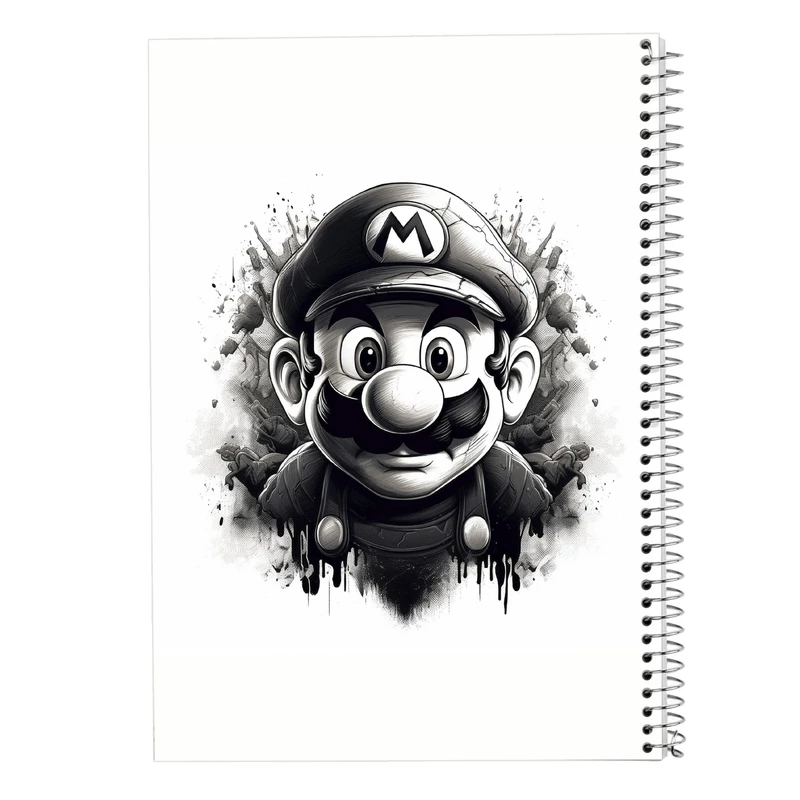 دفتر مشق 50 برگ مدوپد مدل سوپرماریو super mario کد DF2887
