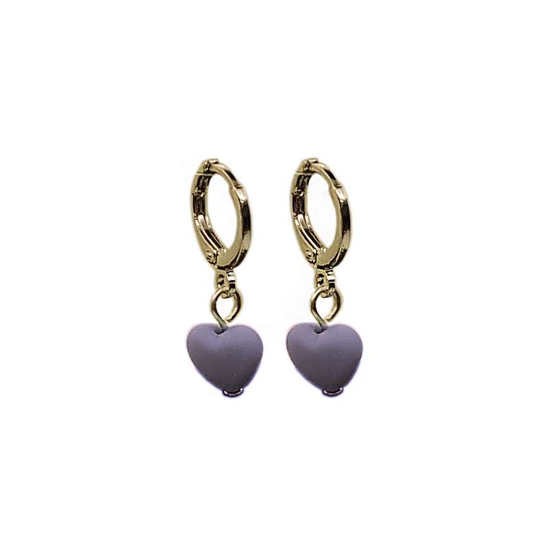 گوشواره دخترانه آی ام مدل قلب آویز گوشواره دخترانه آی ام مدل قلب آویز