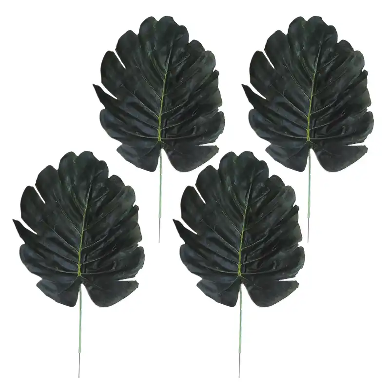 گل مصنوعی مدل برگ انجیری بسته 4 عددی