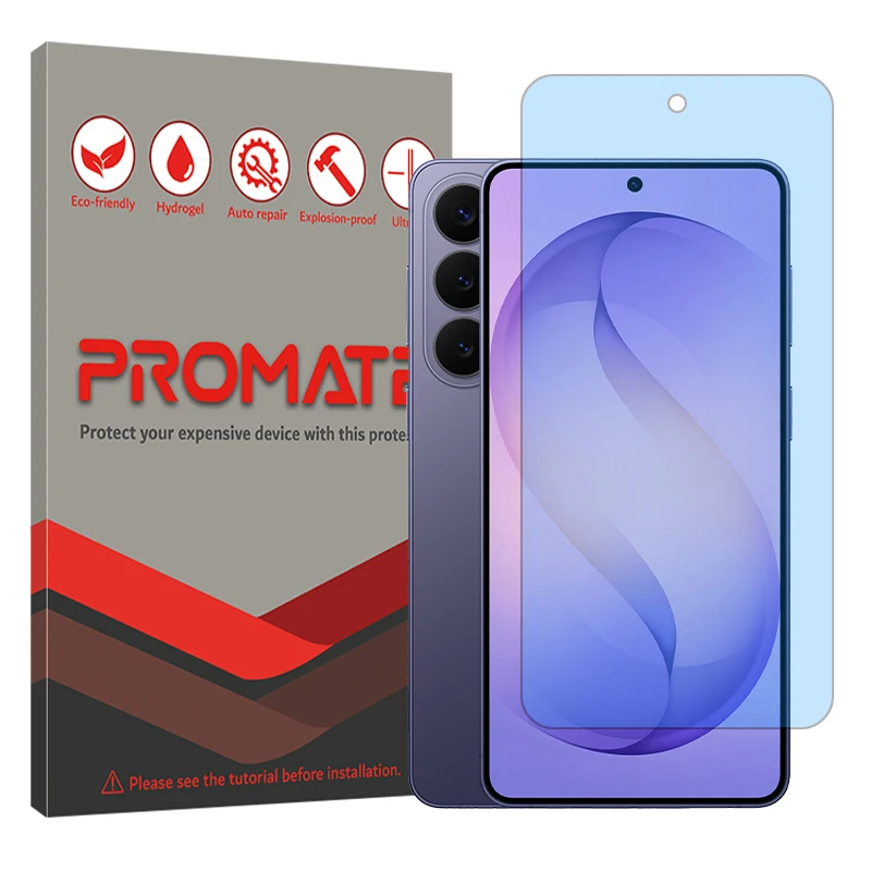 محافظ صفحه نمایش مات آنتی بلو پرومیت مدل هیدروژلی مناسب برای گوشی موبایل سامسونگ Galaxy S26