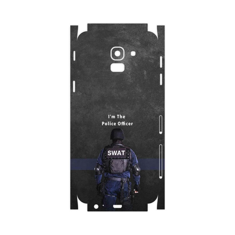 برچسب پوششی ماهوت مدل Police Officer-FullSkin مناسب برای گوشی موبایل سامسونگ Galaxy J6