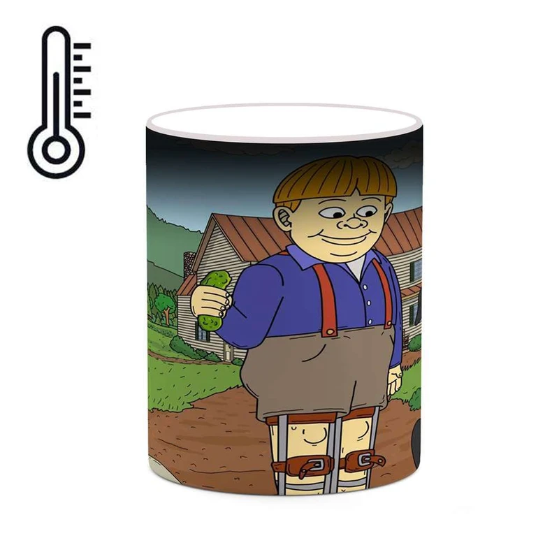 ماگ حرارتی کاکتی مدل کارتون Mike Tyson Mysteries کد mgh22770