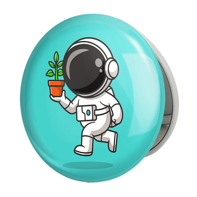 آینه جیبی خندالو طرح فضانورد مدل تاشو کد 25080 