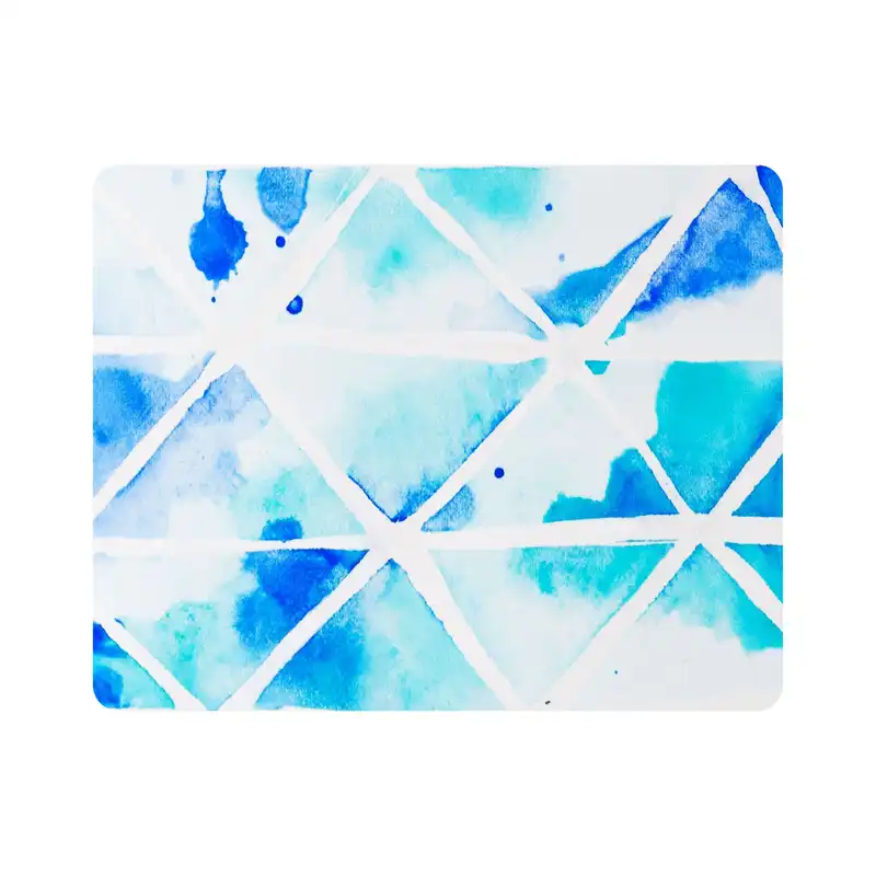 ماوس پد اطلس آبی طرح رنگ های انتزاعی سرد مدل T1410