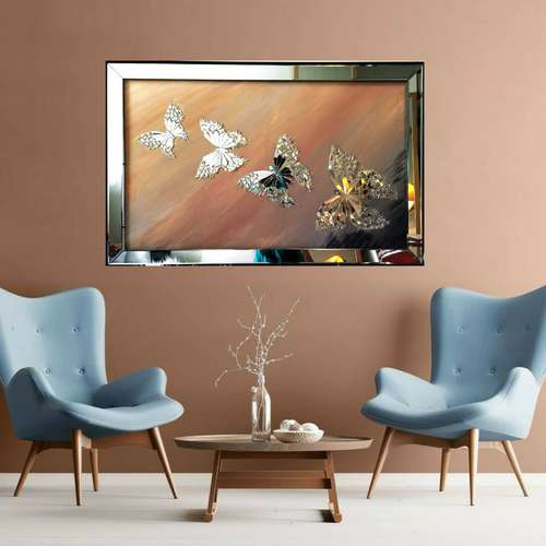 تابلو آینه کاری طرح رقص پروانه ها
