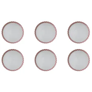 بشقاب زی مدل فرم اس کوچک کد 9 روشان درجه عالی بسته 6 عددی	