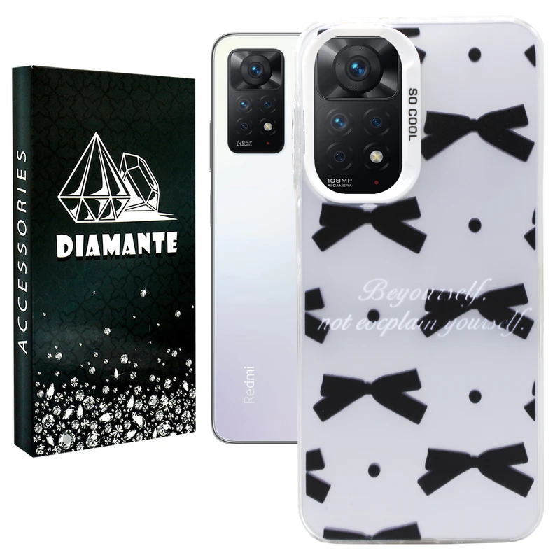 کاور دیامانته مدل Papillon Bk مناسب برای گوشی موبایل شیائومی Redmi Note 11 Pro 4G / 5G