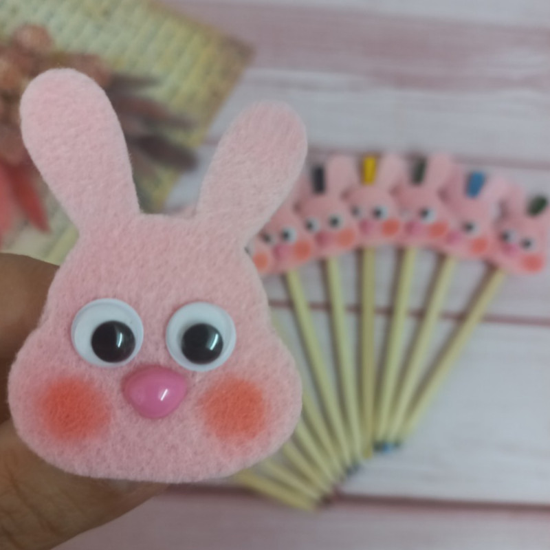 سرمدادی مدل حروف الفبا طرح خرگوش بسته 5 عددی
