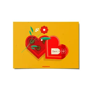 کارت پستال ویندی دیزاین مدل POSTVINDI 0066 love