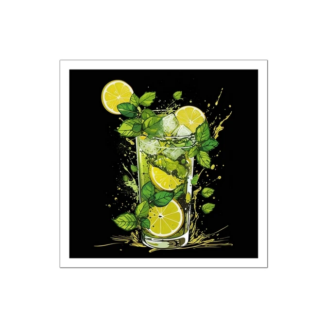 تابلو نوری بکلیت طرح کافی شاپ و نوشیدنی لیموناد مدل W-MID-15848