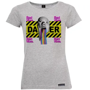 تی شرت آستین کوتاه زنانه 27 مدل Bad Vibes کد MH1397