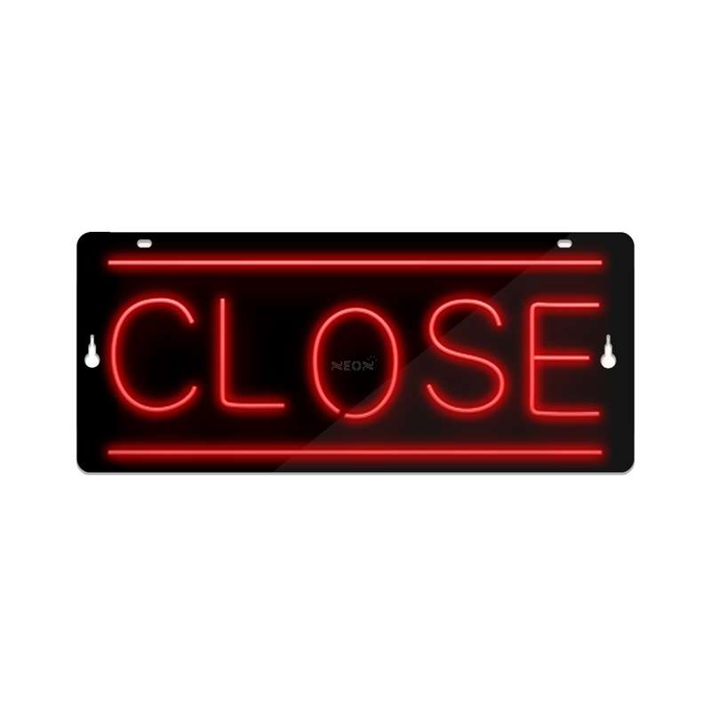 چراغ دیواری نئون دیزاین طرح Close-BL_RD