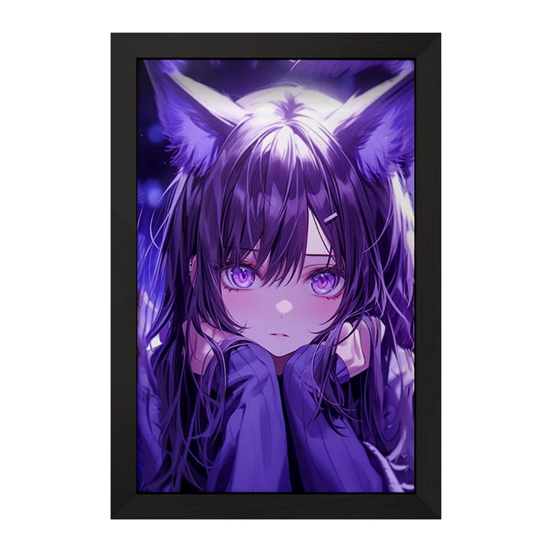 تابلو خندالو مدل دختر انیمه ای کد F2970