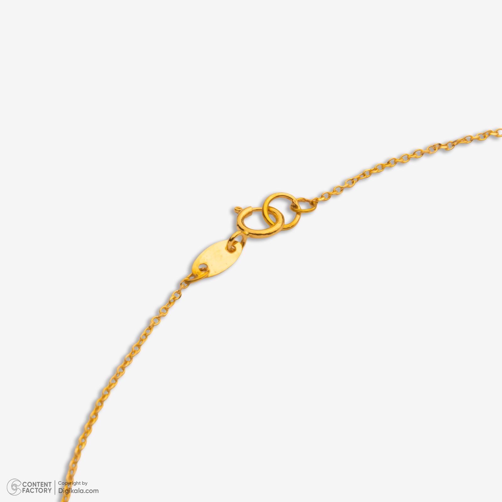 گردنبند طلا 18 عیار زنانه با زنجیر حلقه‌ای (فلامینگو) مایا ماهک مدل MM2177 -  - 6