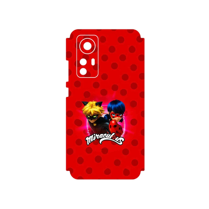 برچسب پوششی ماهوت مدل Ladybug and Cat Noir مناسب برای گوشی موبایل شیائومی 12