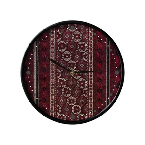 ساعت دیواری مدوپد طرح فرش بلوچ قابی مدل C-balouch30