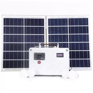 سیستم روشنایی و پاوربانک خورشیدی مدل SLPB-40BLU ظرفیت 200 وات