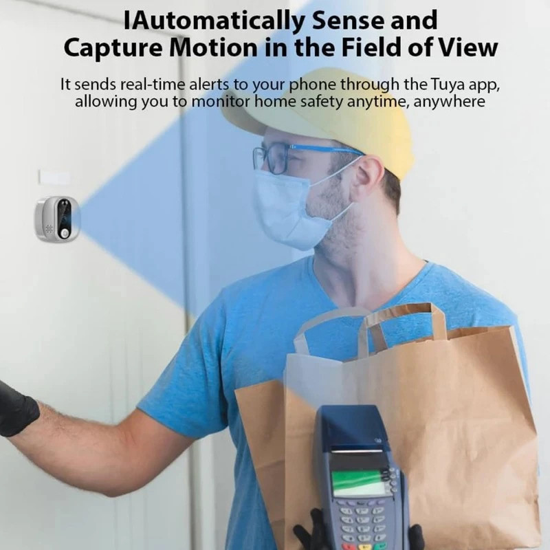 چشمی دیجیتال درب مدل Tuya WIFI 2.4 GHz