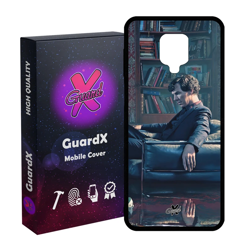 کاور گارد ایکس طرح شرلوک مدل Glass10519 مناسب برای گوشی موبایل شیائومی Redmi Note9 Pro/Note 9 Pro Max/Redmi Note 9S/MI Poco M2 Pro