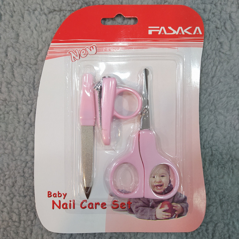ست قیچی و ناخن گیر کودک فاساکا مدل F-28398 ست قیچی و ناخن گیر کودک فاساکا مدل F-28398