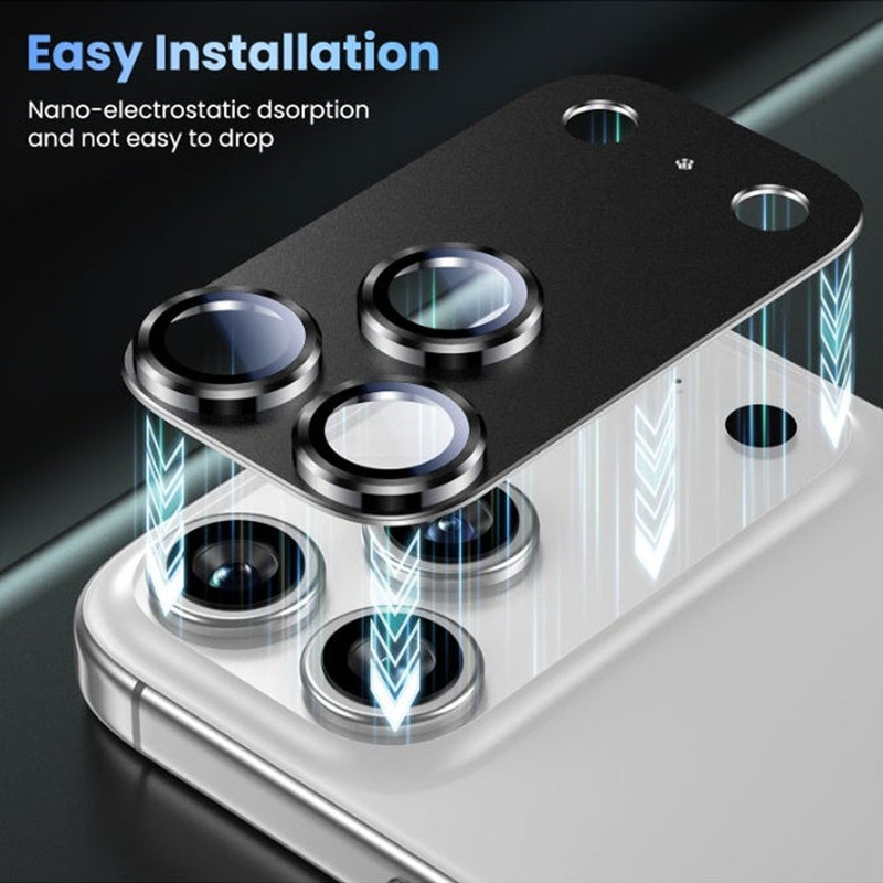 محافظ لنز دوربین فلزی آکوآرا مدل All-Round Protection مناسب برای گوشی موبایل اپل iPhone 17 Pro Max