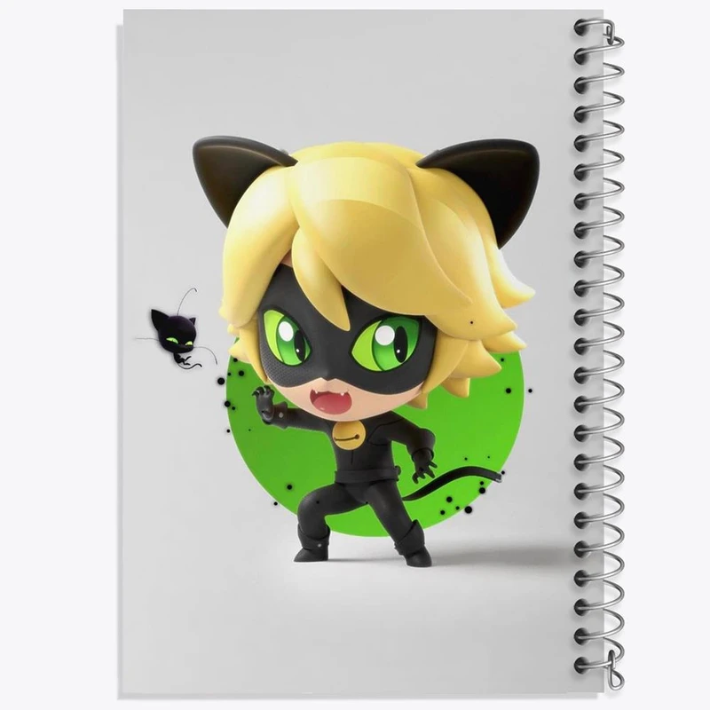 دفتر لیست خرید 50 برگ خندالو طرح پسر گربه ای کد 3484