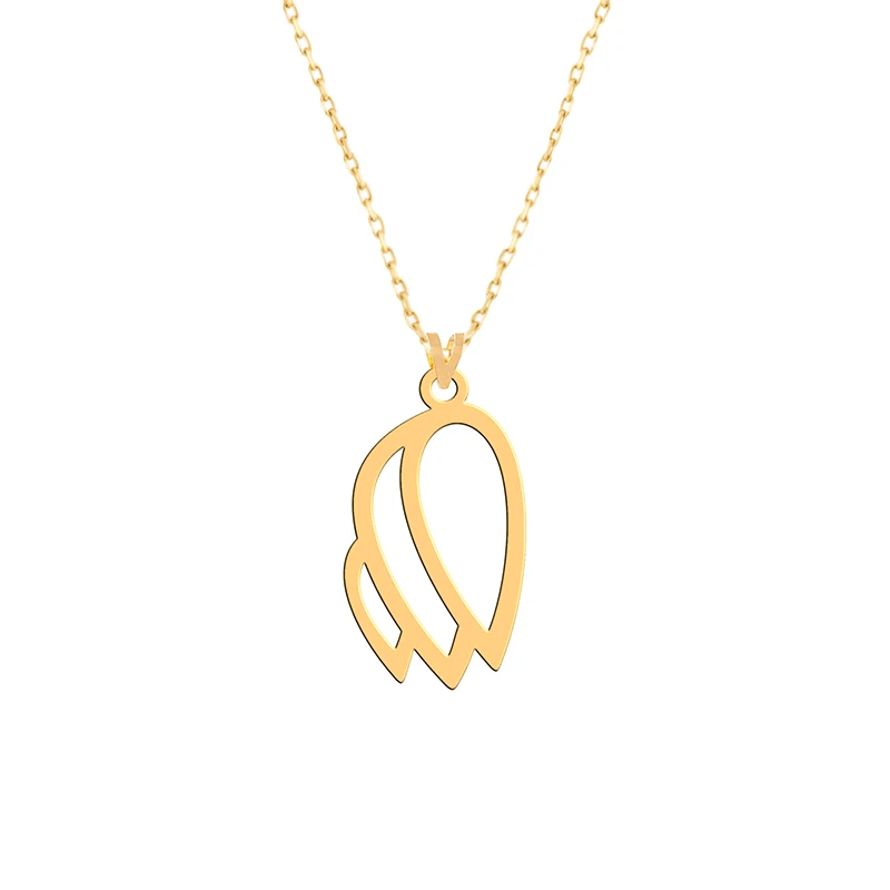 گردنبند طلا 18 عیار زنانه فرشته مدل اسلیمی WNLZ-000060