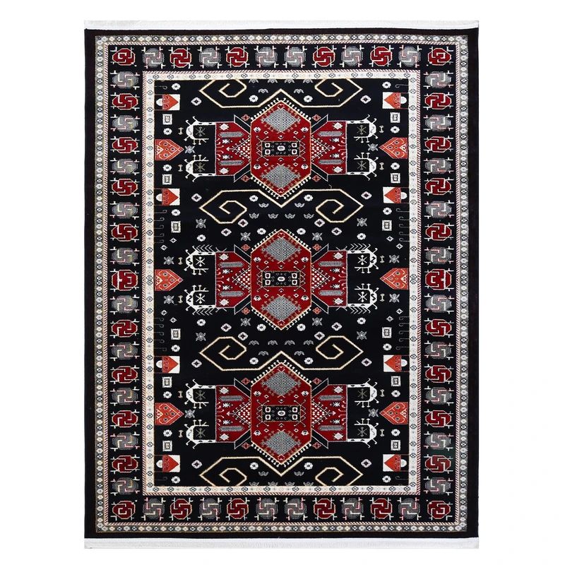 فرش ماشینی دنیای فرش مدل پارسا مدرن سنتی کد 1916