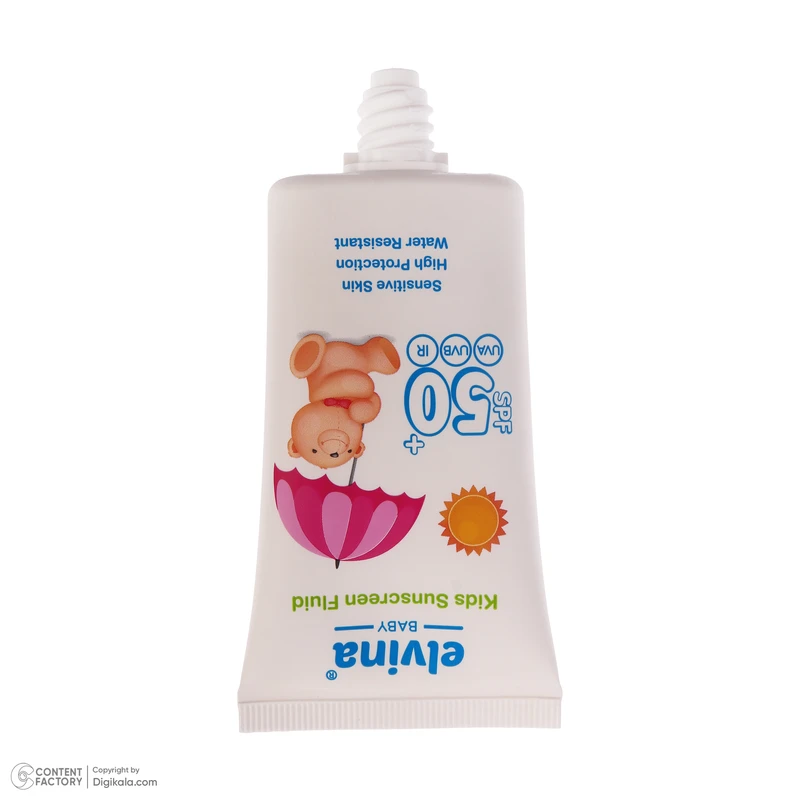 عکس شماره 4 : فلوئید ضدآفتاب کودک الوینا مدل spf 50 حجم 50 میلی لیتر