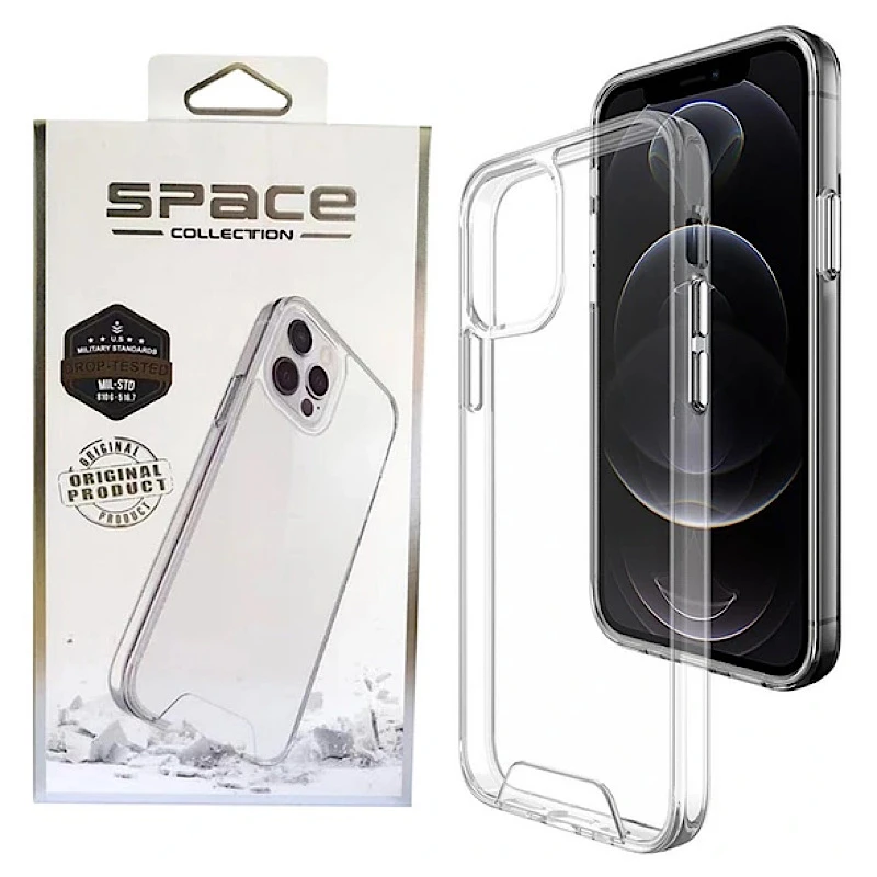 کاور اسپیس مدل spc بدون لنز مناسب برای گوشی موبایل اپل iphone 12 pro  