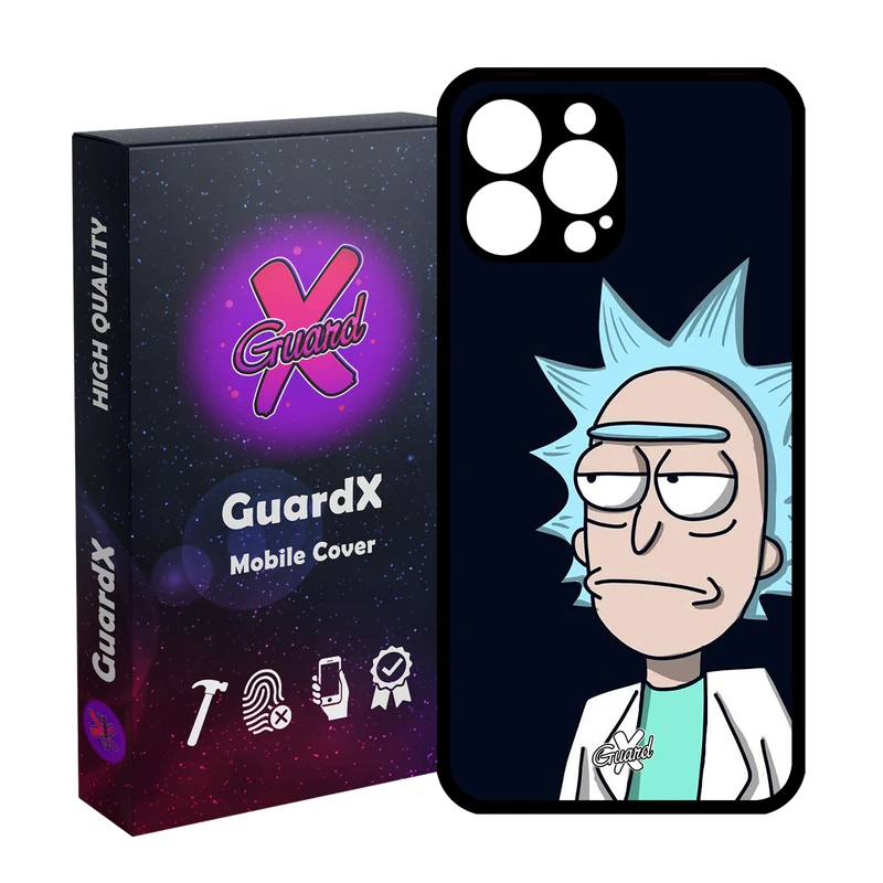 کاور گارد ایکس طرح Rick and Morty مدل Glass10030 مناسب برای گوشی موبایل اپل iPhone 12 Pro Max