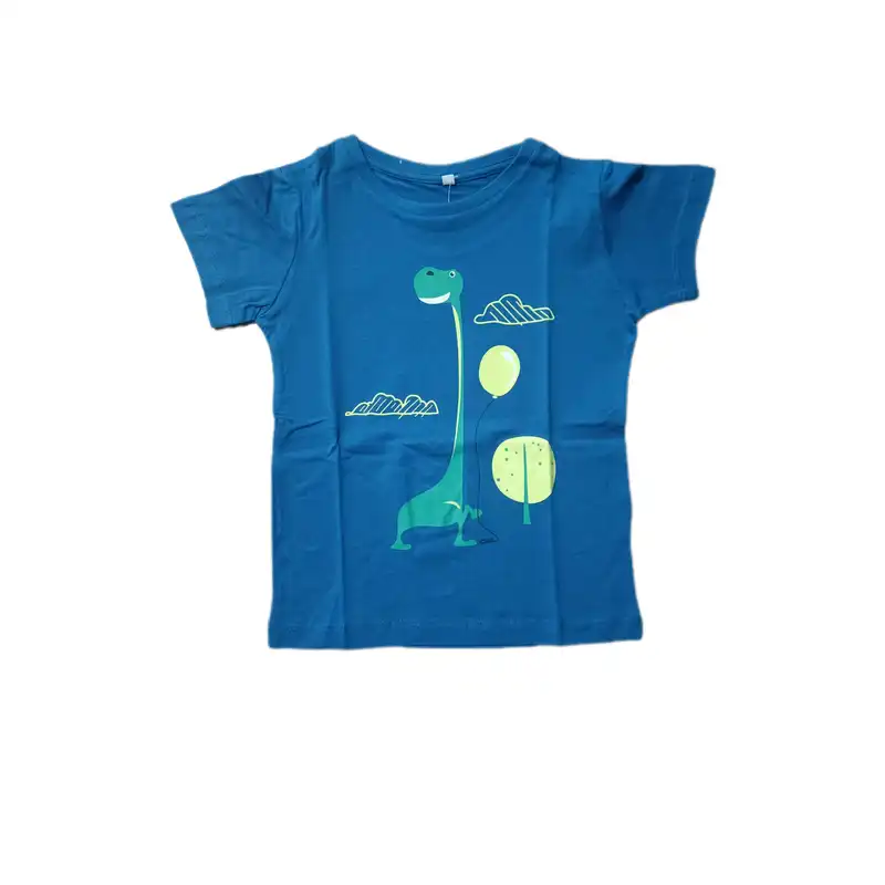 تی شرت آستین کوتاه پسرانه مدل دایناسور مجموعه دو عددی