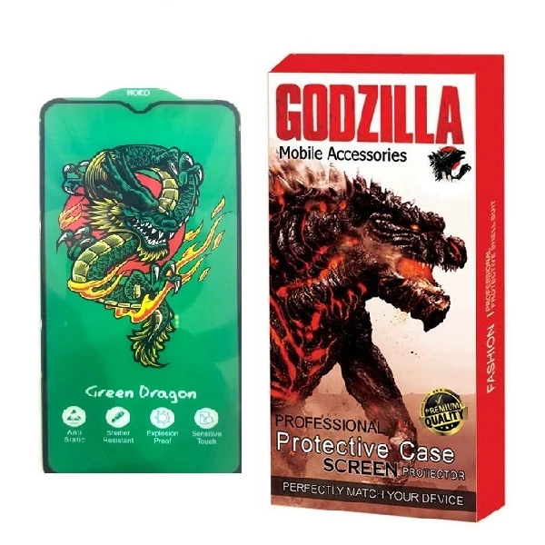 محافظ صفحه نمایش گودزیلا مدل Green Dragon مناسب برای گوشی موبایل سامسونگ Galaxy A25