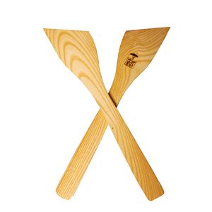 کفگیر چوبی وودلندزون مدل سر کج بسته 2 عددی