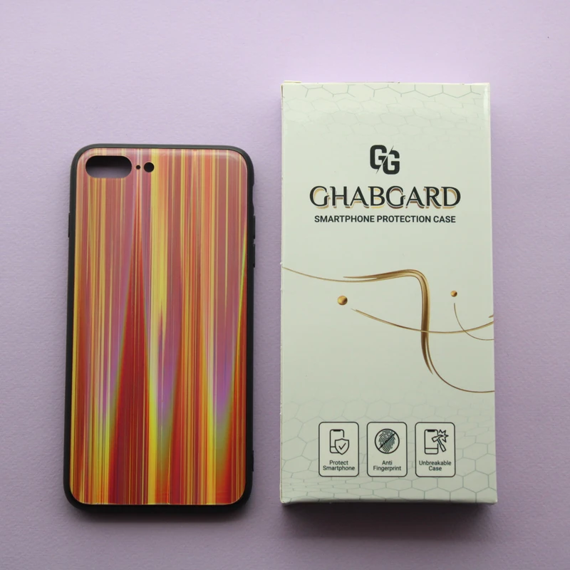 کاور قاب گارد مدل پشت شیشه ای لیزری مناسب برای گوشی موبایل اپل iPhone 7 plus / 8 plus