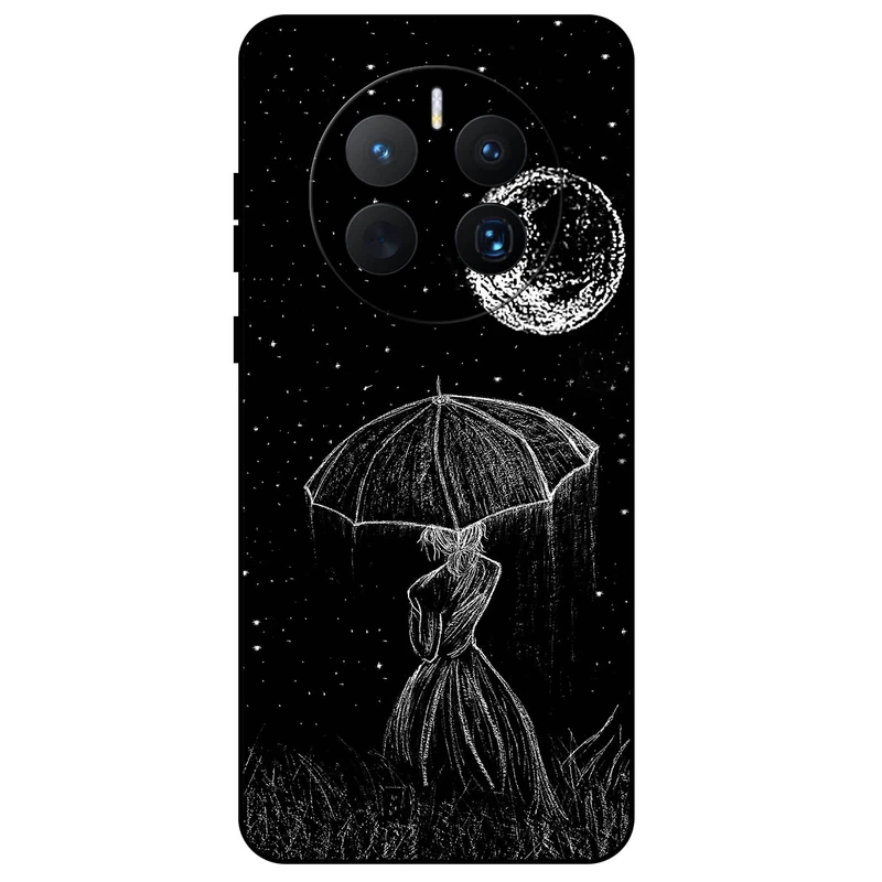 کاور مگافون طرح دختر و ماه مدل 1369 مناسب برای گوشی موبایل هوآوی Mate 50