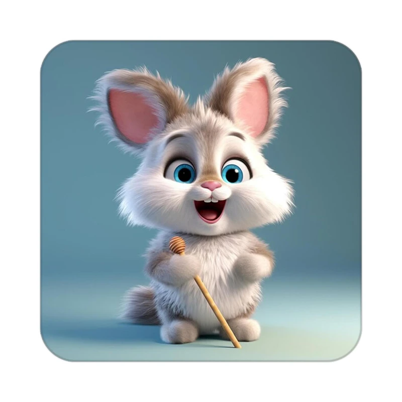 زیر لیوانی کاکتی طرح حیوانات کارتونی مدل mp27523