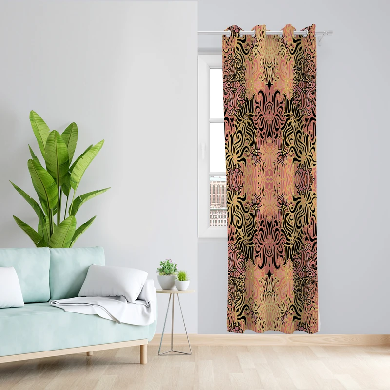 پرده طرح مدل مخمل پانچی کد  L 185 Z سایز 140x200 سانتی متر