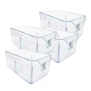 سبد نظم دهنده یخچال تن تن طرح کریستال کد LRG2 بسته 4 عددی