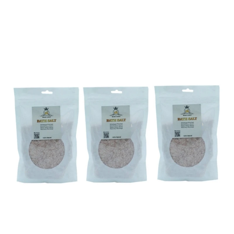 نمک حمام رز گلد مدل هیمالیا وزن 500 گرم بسته 3 عددی