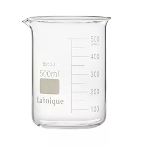 بشر آزمایشگاه مدل beaker ظرفیت 500 میلی لیتر